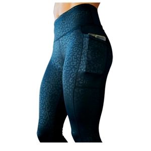 CVG Full Length Leggings - Black Leopard